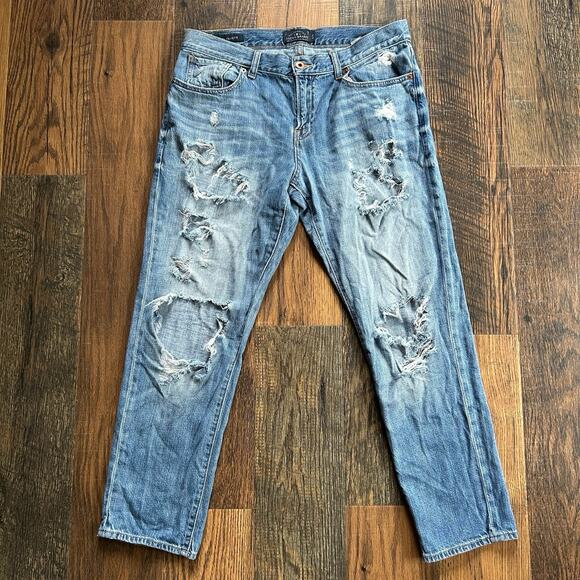Lucky Brand Women’s Jeans Size 10/30 Distressed Holey Zip Pocket “Lucky You” - Picture 1 of 10